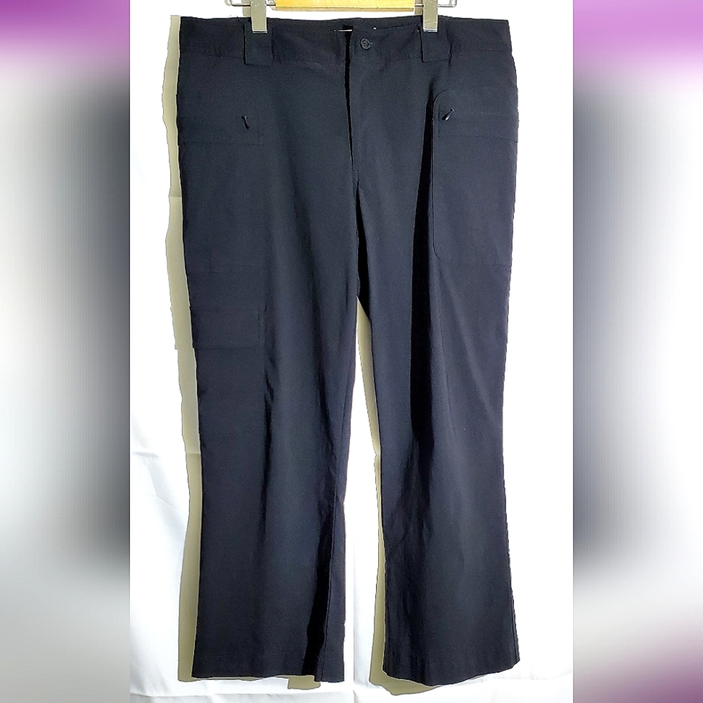 Ricki's Black Rayon Blend 3-Pocket Cargo/Utility Pants - Size 14